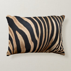 hair skin of zebraskin,animal,background,black,bod accent pillow