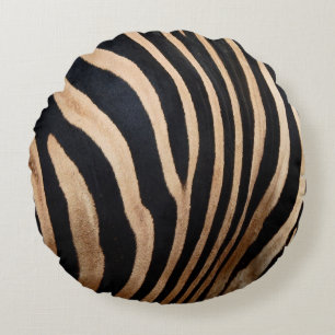 hair skin of zebraskin,animal,background,black,bod round pillow