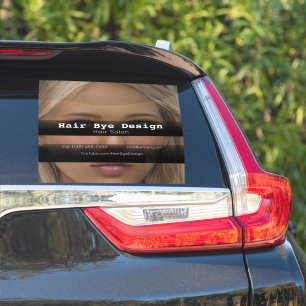 Hair Styling company vehicle adverting business