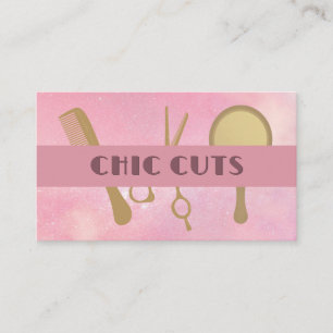 Hair Styling Tools Salon Beauty Style Business Card