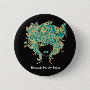 Hair stylist 2 inch round button