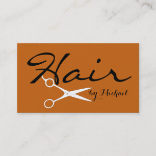 Hair Stylist Appointment - Alloy Orange Solid Card