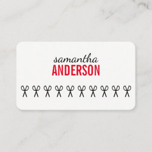 Hair Stylist Appointment Card