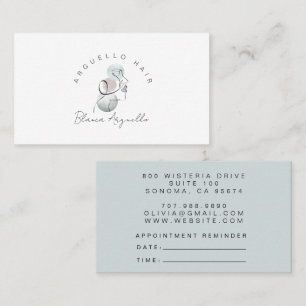 Hair Stylist Appointment Reminder & Business Card