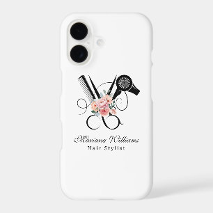 hair stylist barber floral Scissors beauty girly