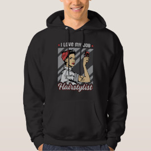 Hair Stylist Barber Hairdresser Scissors Hair Gift Hoodie