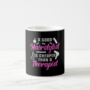 Hair Stylist Barber Scissors Therapy Hair Gift Coffee Mug