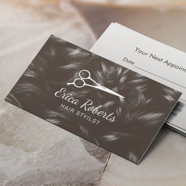 Hair Stylist Beauty Salon Professional Appointment Card (Creator Uploaded)
