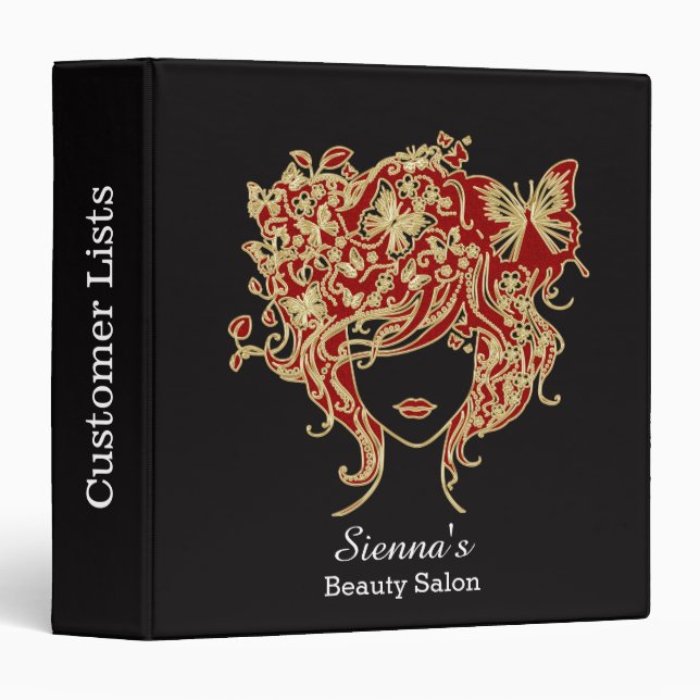 Hair stylist binder (Front/Spine)