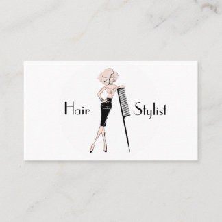 Hair stylist business card