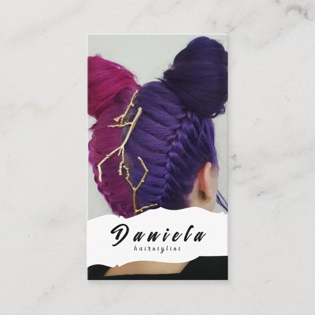 Hair Stylist Business Card (Front)