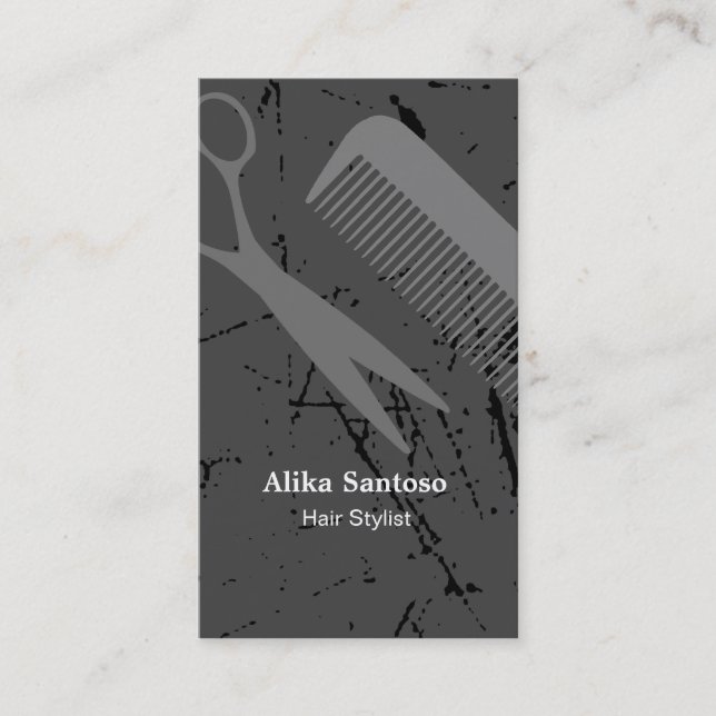Hair Stylist Business Card (Front)