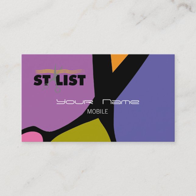 Hair Stylist Business Card (Front)