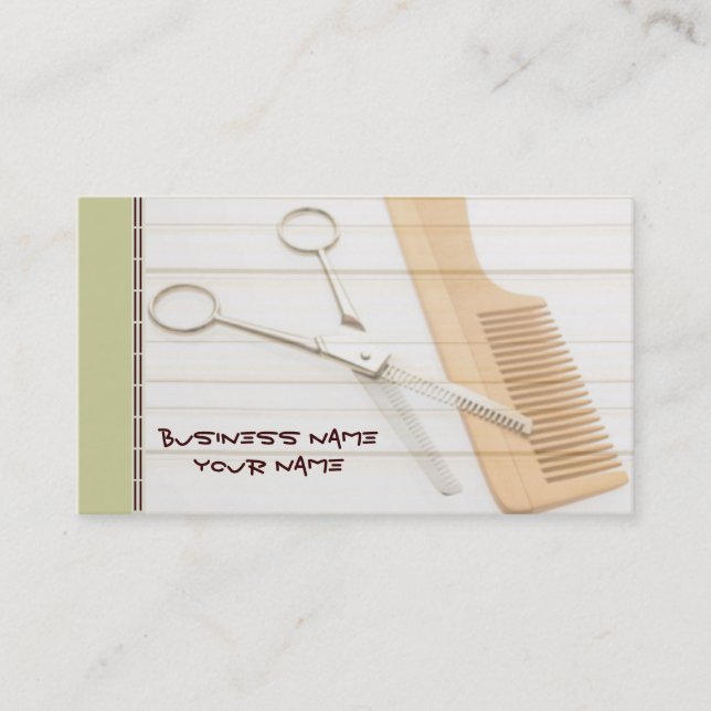 Hair Stylist Business Cards (Front)