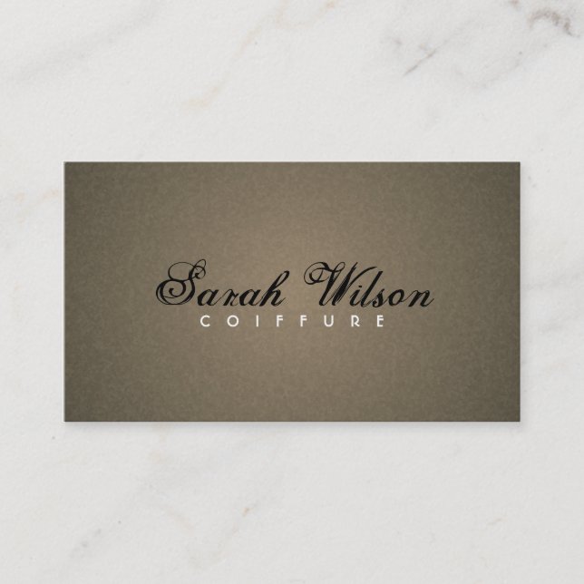 Hair Stylist - Business Cards (Front)