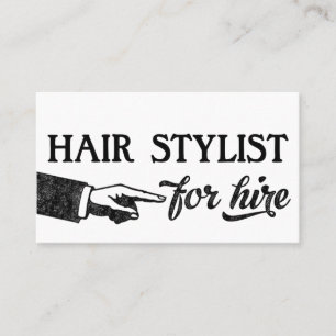 Hair Stylist Business Cards - Cool Vintage