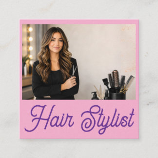 Hair Stylist Business Cards | Trendy hairdresser