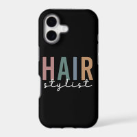 Hair Stylist Cheetah Typography Hairdresser Gift