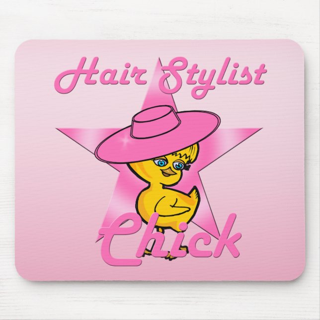 Hair Stylist Chick #8 Mouse Pad (Front)