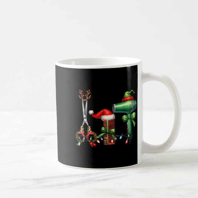 Hair Stylist Christmas Hairdresser Licensed Hairas Coffee Mug (Right)