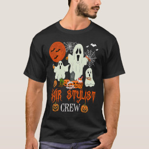 Hair Stylist Crew Halloween Boo Ghosts Costume Hai T-Shirt