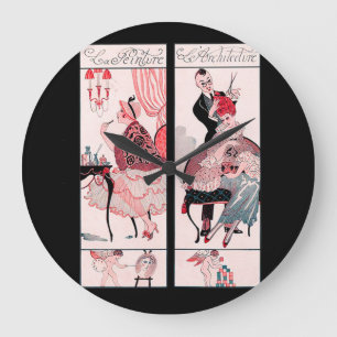 HAIR STYLIST ,FASHION BEAUTY SALON MAKE UP ARTIST LARGE CLOCK