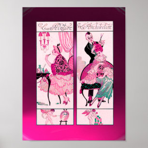 HAIR STYLIST ,FASHION BEAUTY SALON MAKE UP ARTIST POSTER