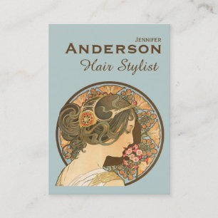 Hair Stylist Flowers Beauty CC0644 Business Card