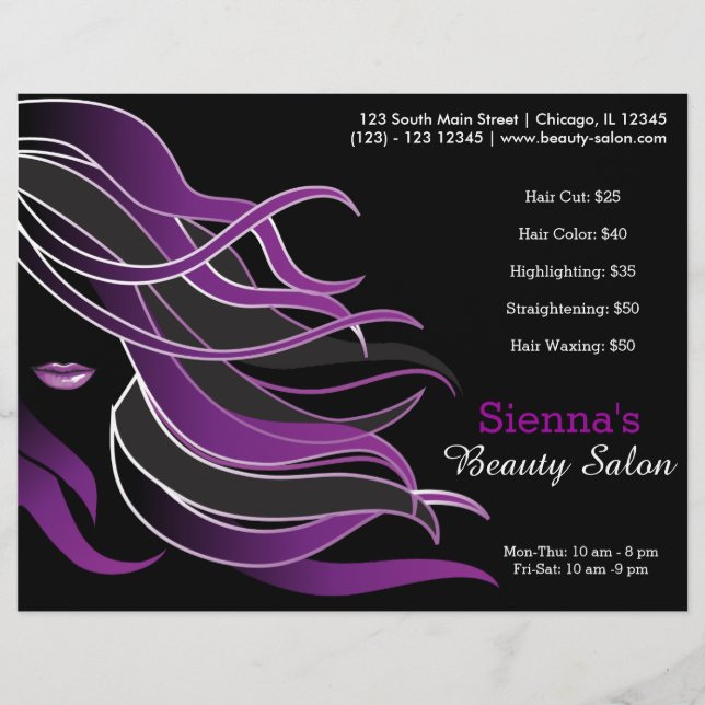 Hair stylist flyer (Front)