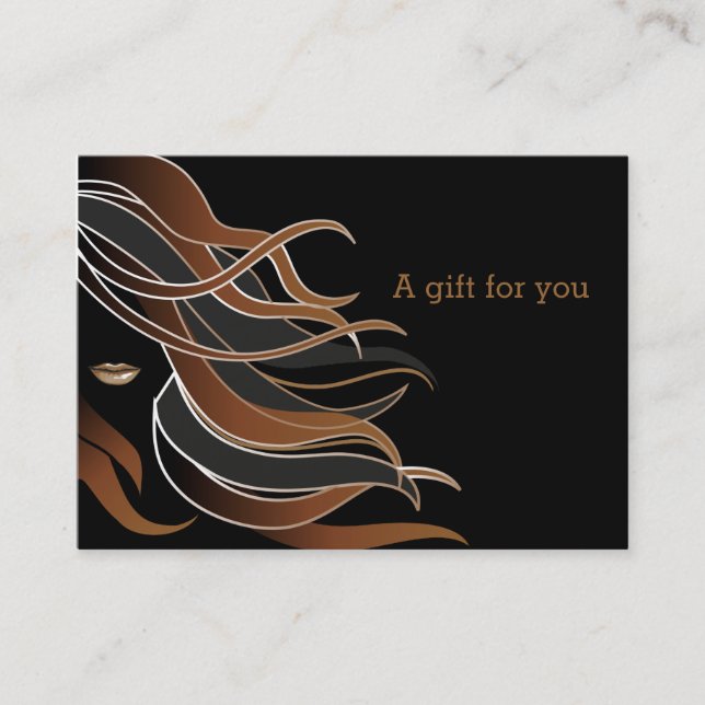 Hair stylist Gift Certificate (Front)