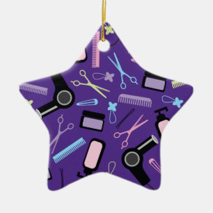 Hair Stylist Gift Idea Ceramic Ornament