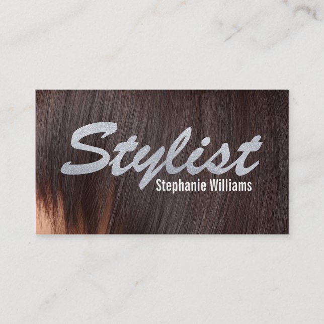 Hair | Stylist / Glitter Appointment Card (Front)