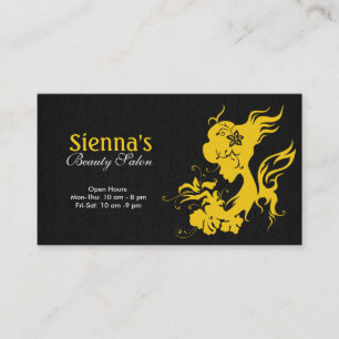 Hair Stylist (Gold) Business Card