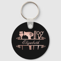 Hair stylist Hair Salon Monogram Rose Gold  