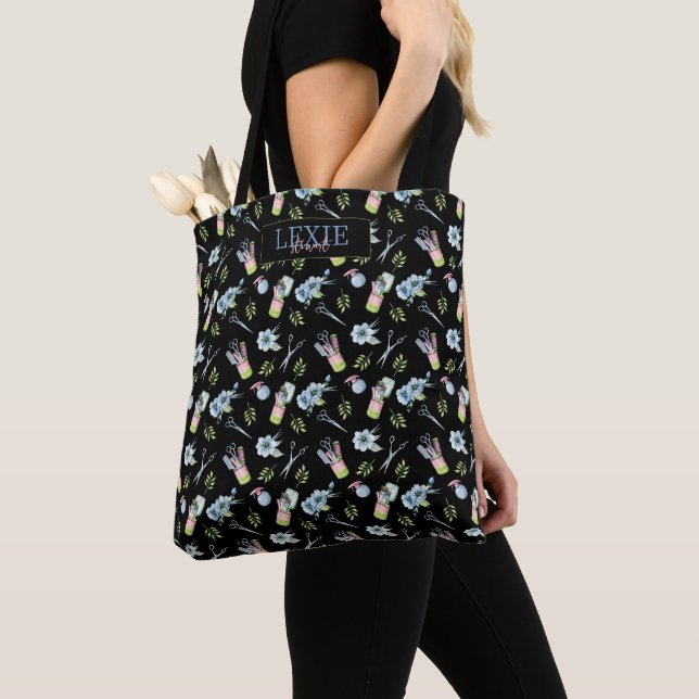 Hair Stylist, Hairdresser Beauty Salon Custom Tote Bag (Close Up)