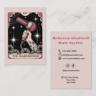 Hair Stylist Hairdresser Business Card