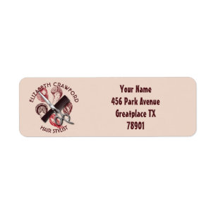 Hair Stylist Hairdresser Or Beauty Salon With Name