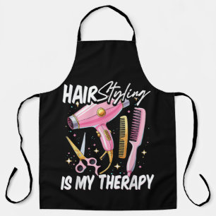 Hair stylist Is My Therapy Apron