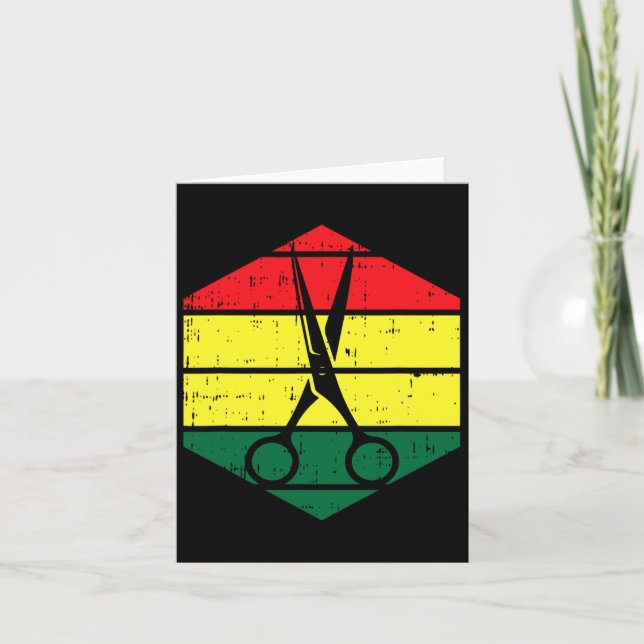 Hair-stylist Juneteenth Blm Black History Hairdres Card (Front)