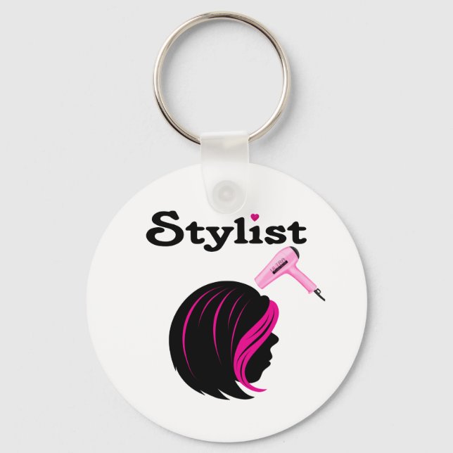Hair Stylist Keychain (Front)