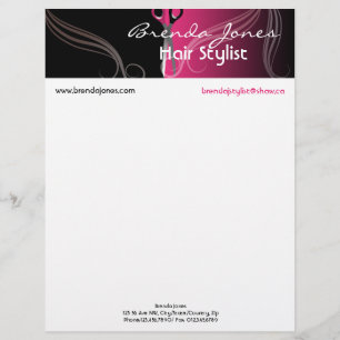 hair stylist letter head letterhead