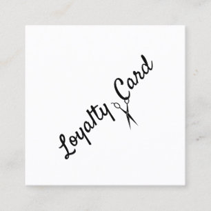 Hair Stylist Loyalty Punch Card