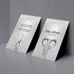 Hair Stylist Modern Silver Glitter Drips Salon Business Card<br><div class="desc">Hair Stylist Modern Silver Glitter Drips Salon Business Cards.</div>