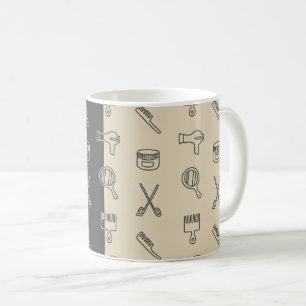 Hair Stylist Pattern Coffee Mug