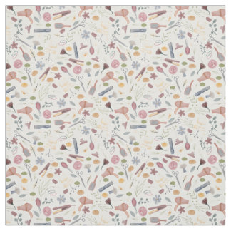 Hair Stylist | Pattern | Watercolor Fabric