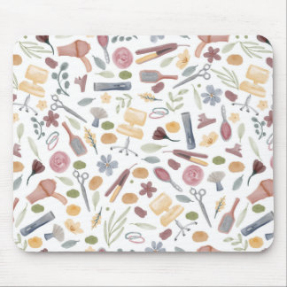 Hair Stylist | Pattern | Watercolor Mouse Pad