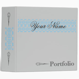 Hair Stylist Portfolio Vintage Shears Binder