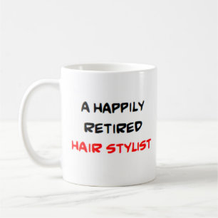 hair stylist retired coffee mug