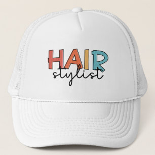 Hair Stylist Retro Hairdresser Gift Trucker Hat