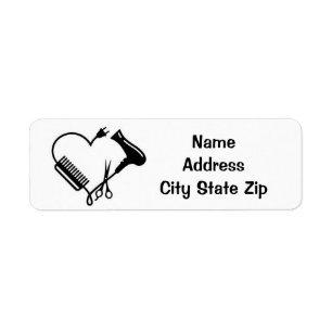 **HAIR STYLIST** RETURN ADDRESS LABEL